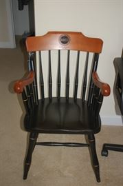 Wooden, straight back chair