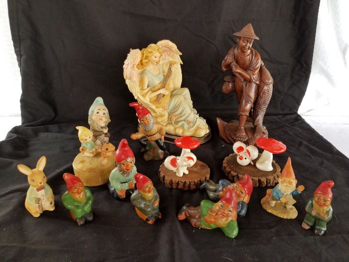 Collection of vintage gnomes, elves, Woodland creatures and angels https://ctbids.com/#!/description/share/136929