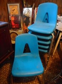 Mid Century Plastic Griggs Seating Chairs (6) SOLD all together