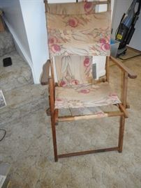 Very Vintage Sling Back Chair, Reclines,