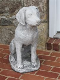 Cement Labrador Retriever Statue