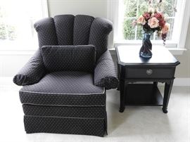 Drexel Heritage Black Fabric Chair