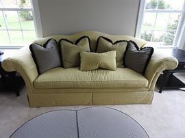 Drexel Heritage Green Fabric Sofa