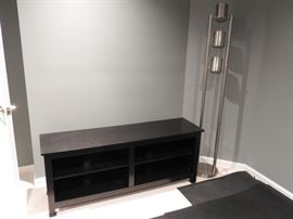 Home Entertainment Center Black 60 Inch Capacity