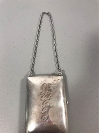 sterling silver engraved purse with chain https://ctbids.com/#!/description/share/137340