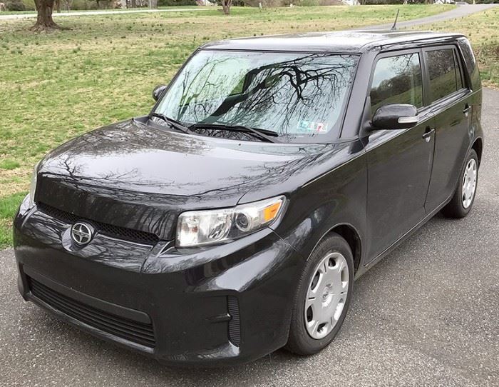 At 8PM: 2011 Toyota Scion xB Hatchback Estate Auto, with 41,317 Miles; 5-Speed Manual Transmission; 2.4 Liter In-line 4-Cylinder Engine; Black Exterior, Black & Gray Sport Cloth Interior; AM/FM Stereo with CD and AUX Input, & Steering Wheel Audio Controls; Remote Keyless Entry, and more!  VIN: JTLZE4FE1B1125934
Vehicle Terms
- Vehicles are sold AS IS, in AS FOUND/ESTATE condition.
- Minimum of 10% deposit due on day of auction. (Cash, Check, VISA, MC, Debit).
- Balance paid in full by Thursday following (Cash or Certified Bank Check ONLY).