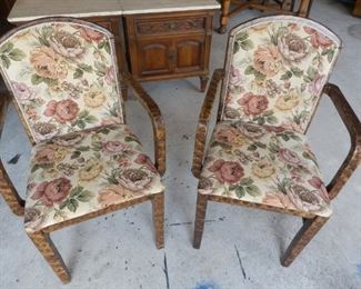 2 ANTIQUE UPHOLSTERED CHAIRS