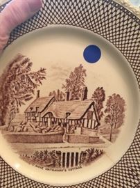 "ANNE HATHAWAY'S COTTAGE" PLATE