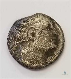 Ancient Egypt 2nd Century BC Silver Tetradrachm / 9.99 grams, 89% Silver, Corroded

