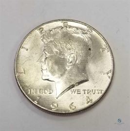 1964 90% Silver Kennedy 50c Uncirculated / Uncirculated
