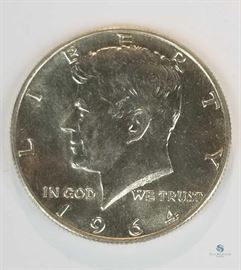 1964-D 90% Silver Kennedy 50c Uncirculated / Uncirculated
