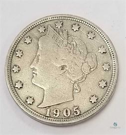 1905 Liberty V Nickel F / Fine
