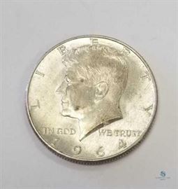 1964-D 90% Silver Kennedy 50c Uncirculated / Uncirculated
