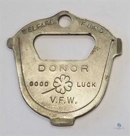 VFW Welfare Fund Donor 4 in 1 Pocket Tool / Pocket Screwdriver and Bottle Opener, Good Luck Charm. Promotional item for VFW Fund Donors
