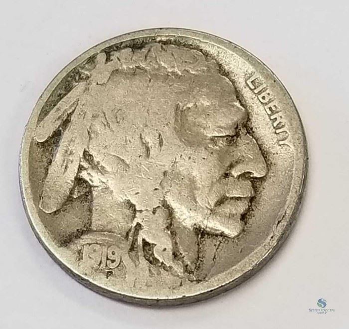1919-S Buffalo Nickel G-VG / Good to Very Good, Better Date, San Francisco Mint
