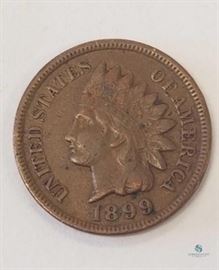 1899 Indian Head Cent, Very Fine / Very Fine

