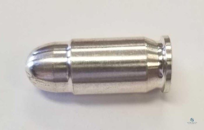 1 oz. 45 Caliber Silver Bullet 0.999 Fine / This is the proverbial "silver bullet". One troy ounce pure silver
