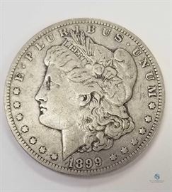 1899-O Micro O US Morgan Silver Dollar VF / New Orleans Mint, the Micro O variety is rarer than the regular O mint variety, Very Fine
