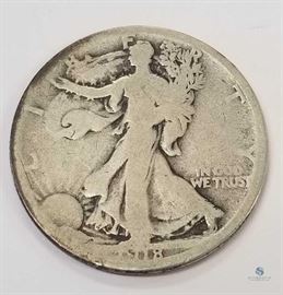 1918-S Walking Liberty 50c G / Better Date, San Francisco Mint, Good
