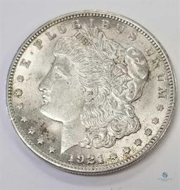 1921 Morgan Silver Dollar AU / Almost Uncirculated
