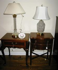 mahogany table on right  BUY IT NOW $ 75.00     and table on left  BUY IT NOW $ 68.00
