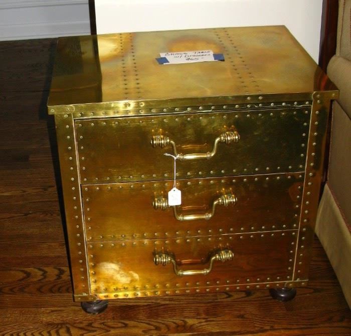 Brass chest with drawers  BUY IT NOW  $ 65.00