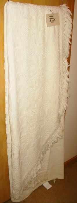 vintage chenille full size bed spread