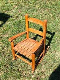 Small child’s rocker