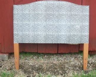 Vintage headboard off of a twin bed.