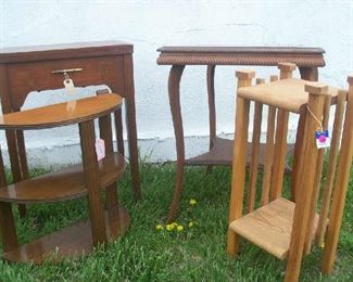 Misc. vintage, antique tables.