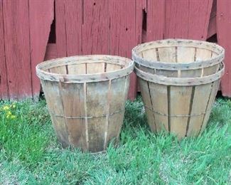 Antique peach baskets.