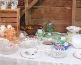 Depression Glass and other nice glass