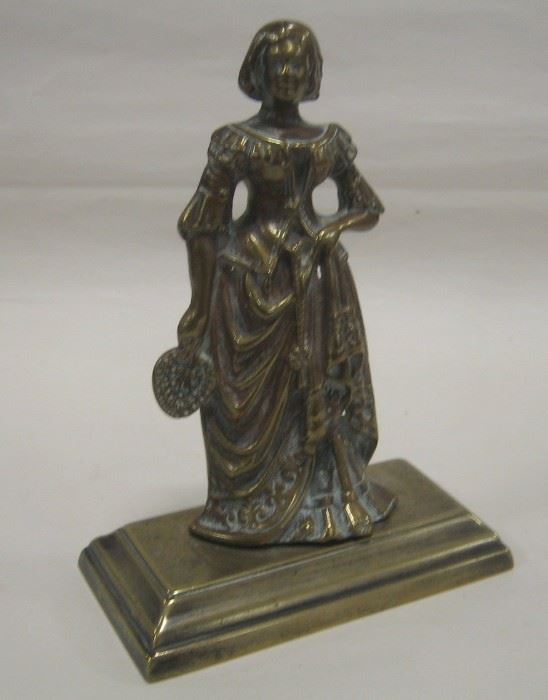 Antique European brass figure