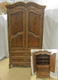 Armor size bedroom chest with shelves and drawers. French style
