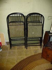 folding chairs and table