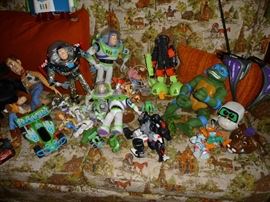 many more toys getting unpacked 