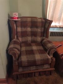 Chair w/matching love seat & couch.