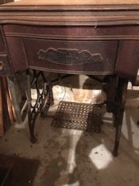 Vintage sewing table