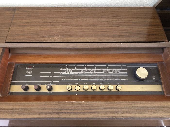 Mid-Century Grundig working console stereo with turntable - $750
