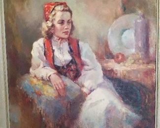 Marilyn Bendell, Portrait of Marily Madden in Norse Costume