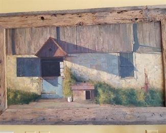James Ingwersen, Barn Door, o/b, 24" x 18"