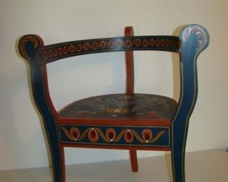 Rosemaling side chair