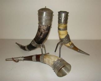 Cow horn steins