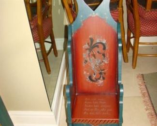 Rosemaling child's rocker