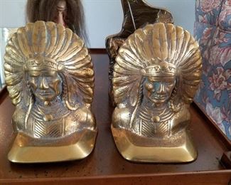 Brass bookends