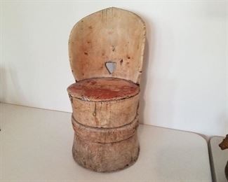 Child's (kubbestol) log cut chair