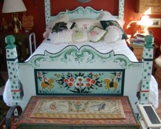 rosemaling bed and trunk