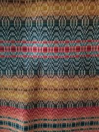 Large hand woven coverlet.