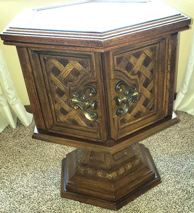 Matching "pedestal" end table