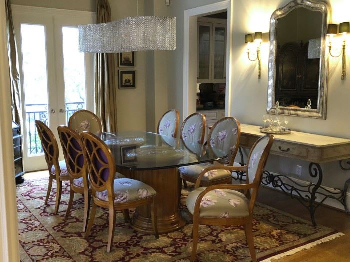 Inner loop luxury townhome estate sale dining room